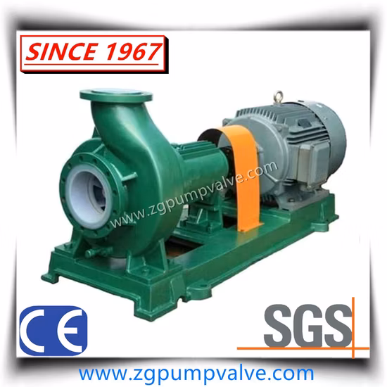 Chemical Metal Metallurgy Electrolyte Transfer Centrifugal Horizontal PTFE Lined Pump